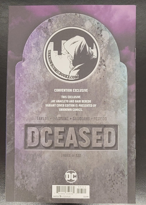 DCEASED #3 (2019) - Exclusive Unmasked Virgin Variant