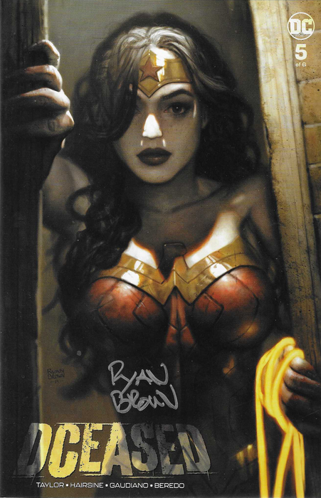 DCEASED #5 - Trade Dress Variant Cover (Wonder Woman) - Ryan Brown Signed