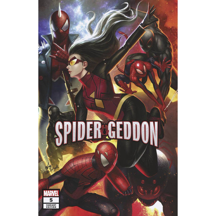 Spider-Geddon #5 InHyuk Lee Connecting Variant Cover