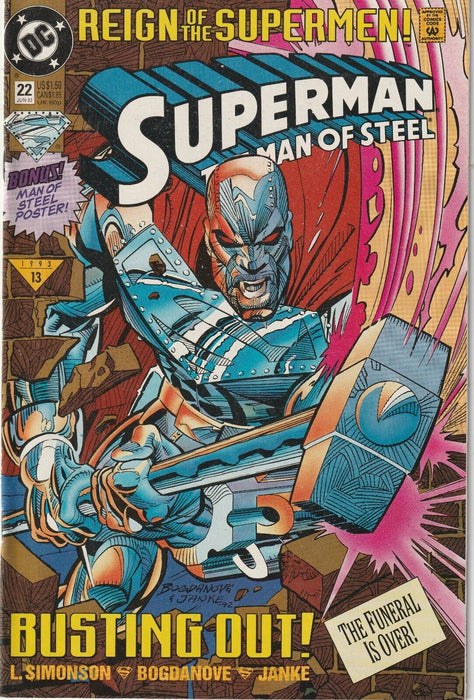 Superman: The Man of Steel #22 Standard Edition (1993)
